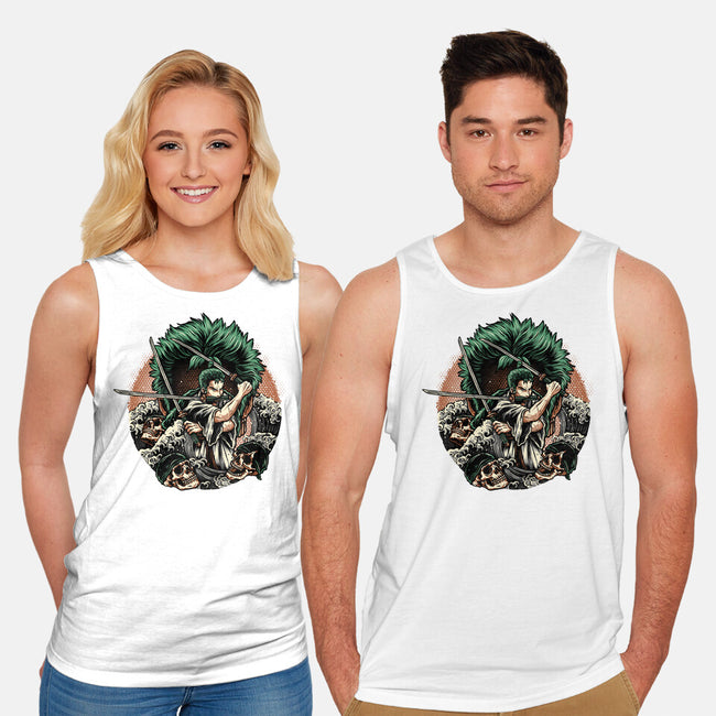 Three Sword Hunter-Unisex-Basic-Tank-glitchygorilla