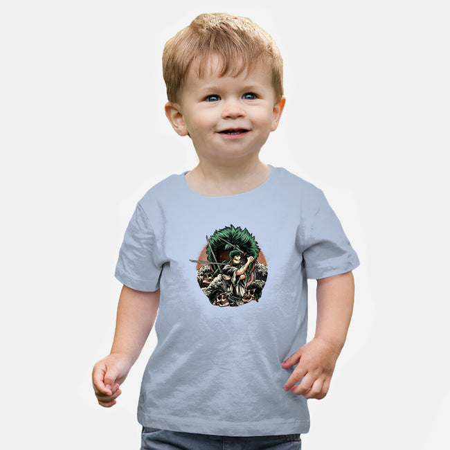 Three Sword Hunter-Baby-Basic-Tee-glitchygorilla