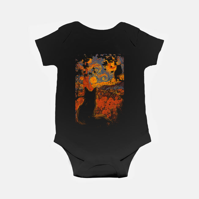 Autumn In Starry Night-Baby-Basic-Onesie-fanfabio