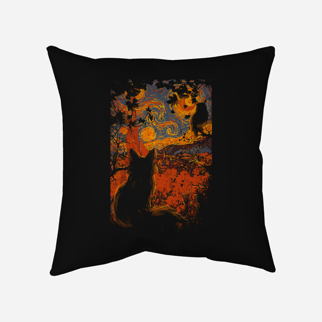 Autumn In Starry Night-None-Removable Cover w Insert-Throw Pillow-fanfabio