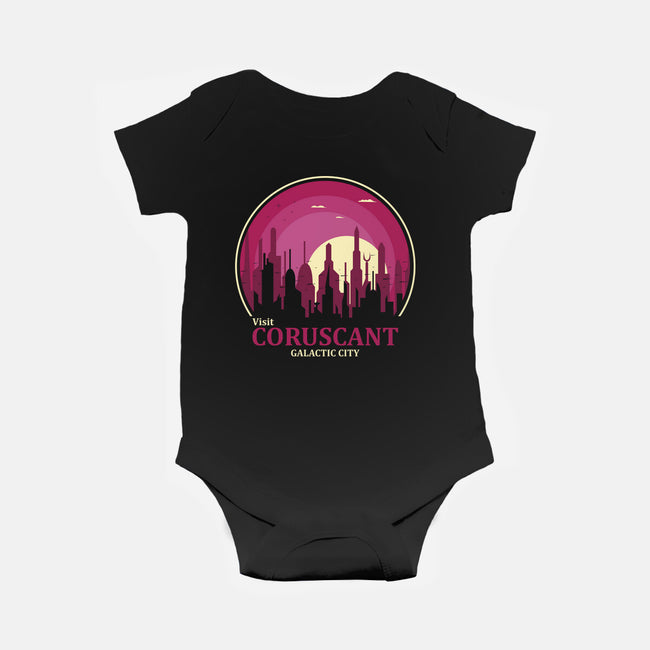 Visit Coruscant-Baby-Basic-Onesie-turborat14