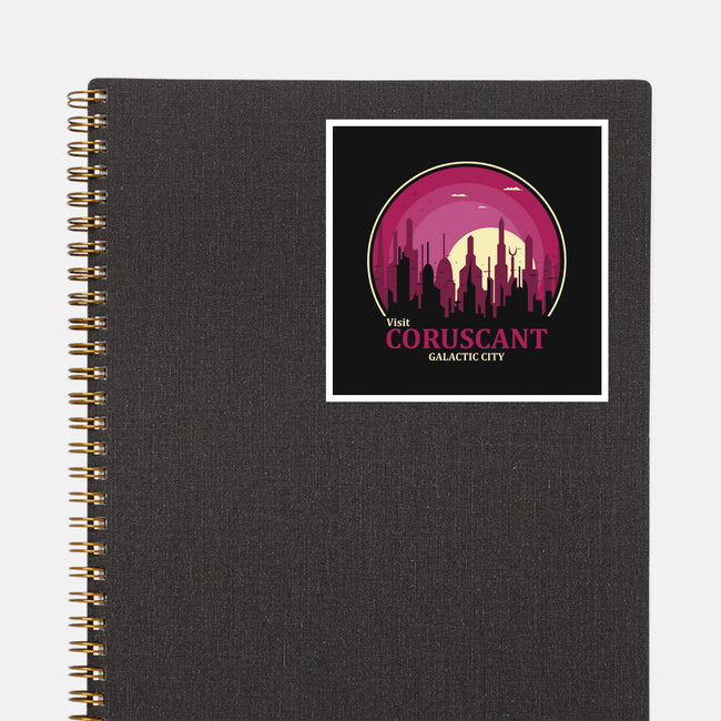 Visit Coruscant-None-Glossy-Sticker-turborat14