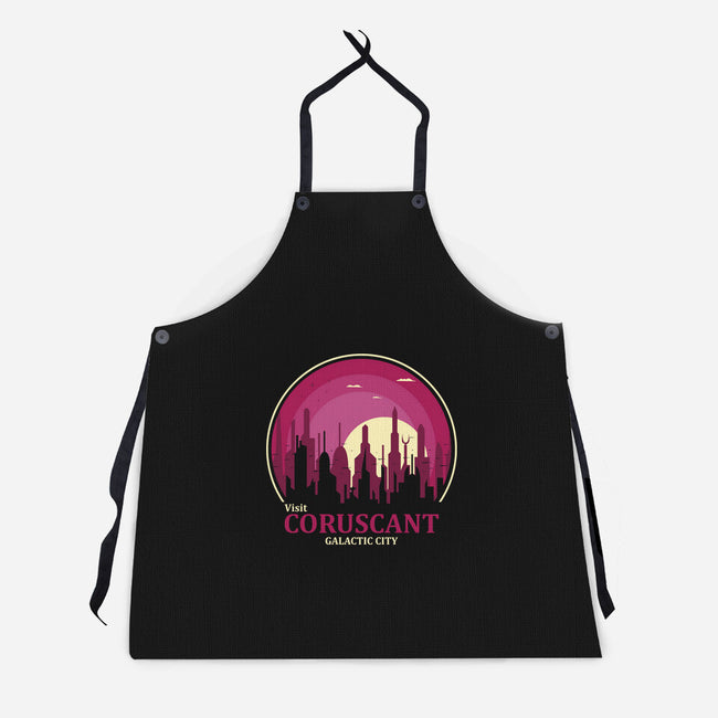 Visit Coruscant-Unisex-Kitchen-Apron-turborat14