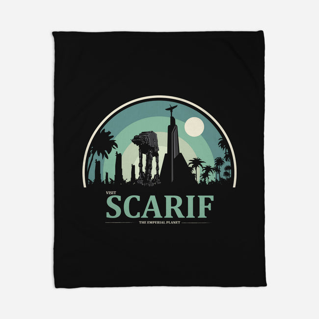 Visit Scarif-None-Fleece-Blanket-turborat14