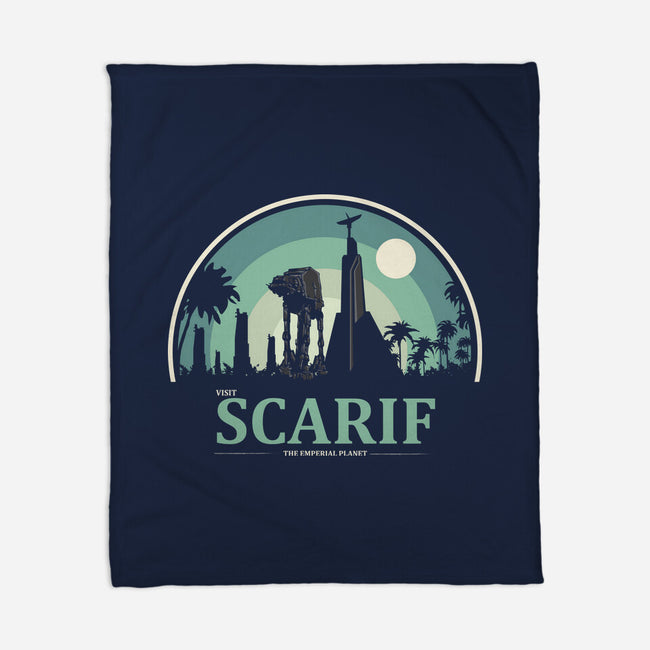 Visit Scarif-None-Fleece-Blanket-turborat14