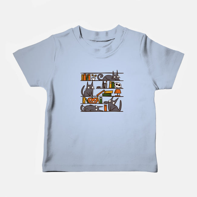 Halloween Library-Baby-Basic-Tee-damglynn