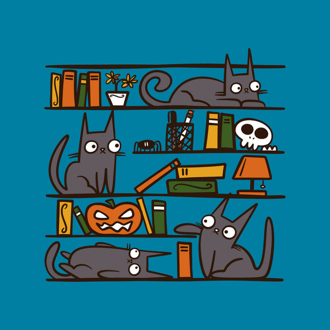 Halloween Library-None-Removable Cover w Insert-Throw Pillow-damglynn