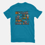 Halloween Library-Womens-Basic-Tee-damglynn