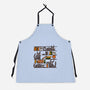 Halloween Library-Unisex-Kitchen-Apron-damglynn