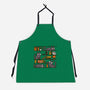Halloween Library-Unisex-Kitchen-Apron-damglynn