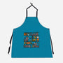 Halloween Library-Unisex-Kitchen-Apron-damglynn