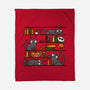 Halloween Library-None-Fleece-Blanket-damglynn