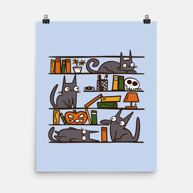 Halloween Library-None-Matte-Poster-damglynn