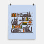 Halloween Library-None-Matte-Poster-damglynn