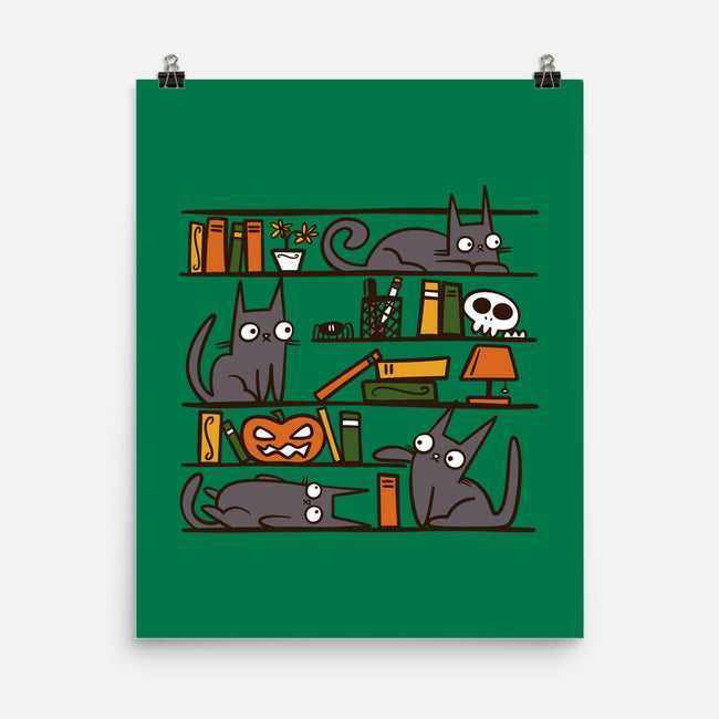 Halloween Library-None-Matte-Poster-damglynn