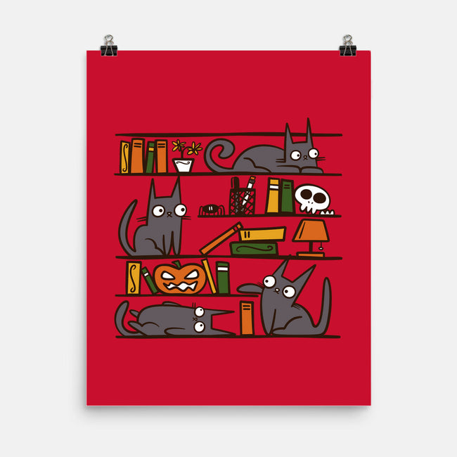 Halloween Library-None-Matte-Poster-damglynn