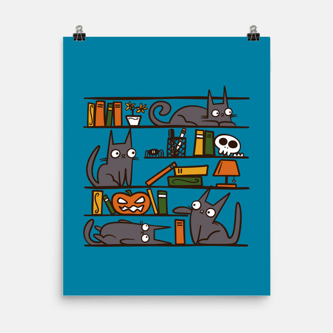 Halloween Library-None-Matte-Poster-damglynn