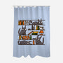 Halloween Library-None-Polyester-Shower Curtain-damglynn