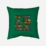 Halloween Library-None-Removable Cover w Insert-Throw Pillow-damglynn