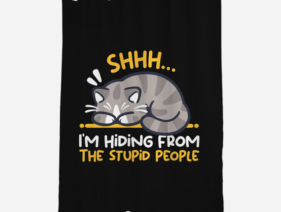 Hiding From The Stupid People