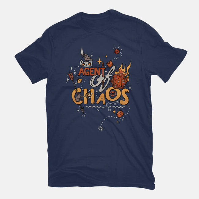 Agent Of Chaos-Womens-Basic-Tee-keyvei