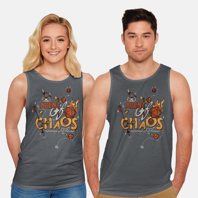 Agent Of Chaos-Unisex-Basic-Tank-keyvei