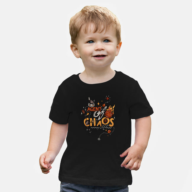 Agent Of Chaos-Baby-Basic-Tee-keyvei