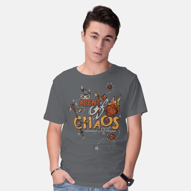 Agent Of Chaos-Mens-Basic-Tee-keyvei
