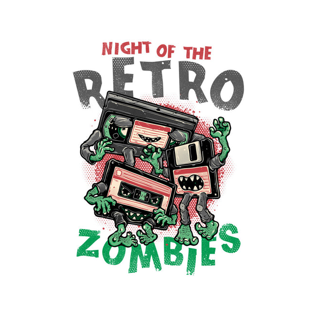 Night Of The Retro Zombies-None-Glossy-Sticker-glitchygorilla