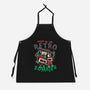 Night Of The Retro Zombies-Unisex-Kitchen-Apron-glitchygorilla