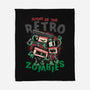Night Of The Retro Zombies-None-Fleece-Blanket-glitchygorilla