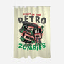 Night Of The Retro Zombies-None-Polyester-Shower Curtain-glitchygorilla
