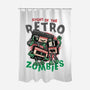 Night Of The Retro Zombies-None-Polyester-Shower Curtain-glitchygorilla