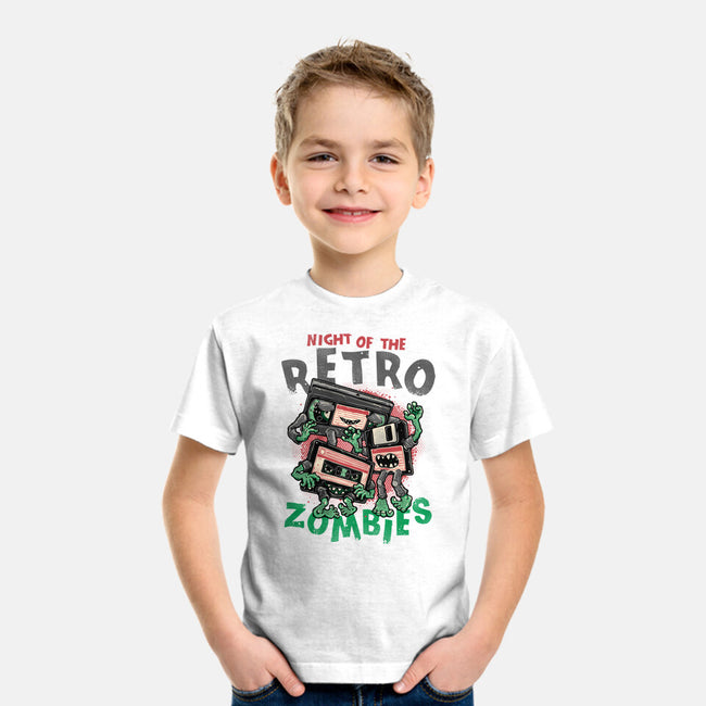 Night Of The Retro Zombies-Youth-Basic-Tee-glitchygorilla