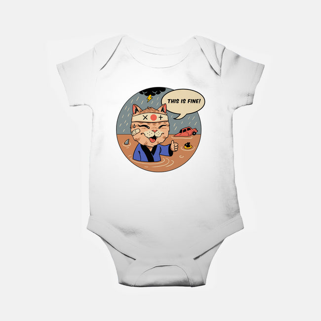This Is Fine Meowster-Baby-Basic-Onesie-vp021