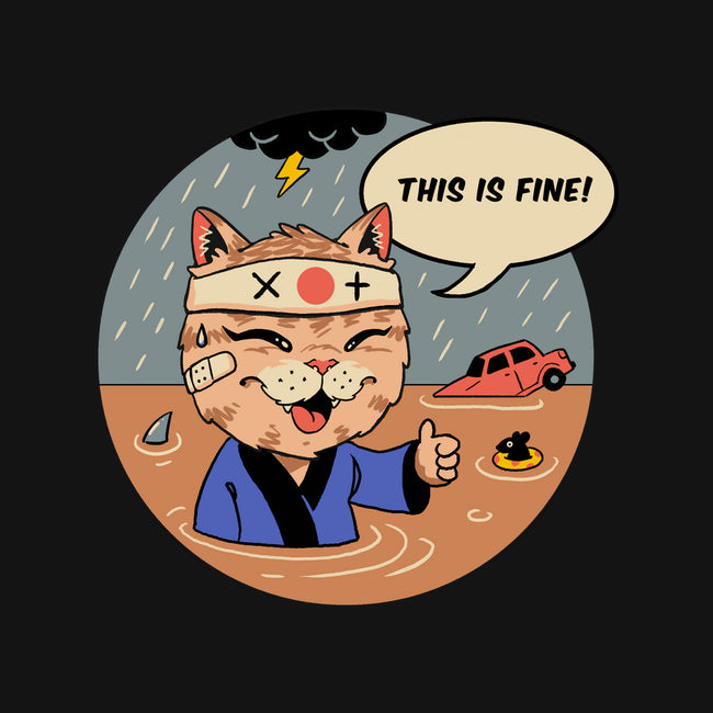 This Is Fine Meowster-None-Fleece-Blanket-vp021