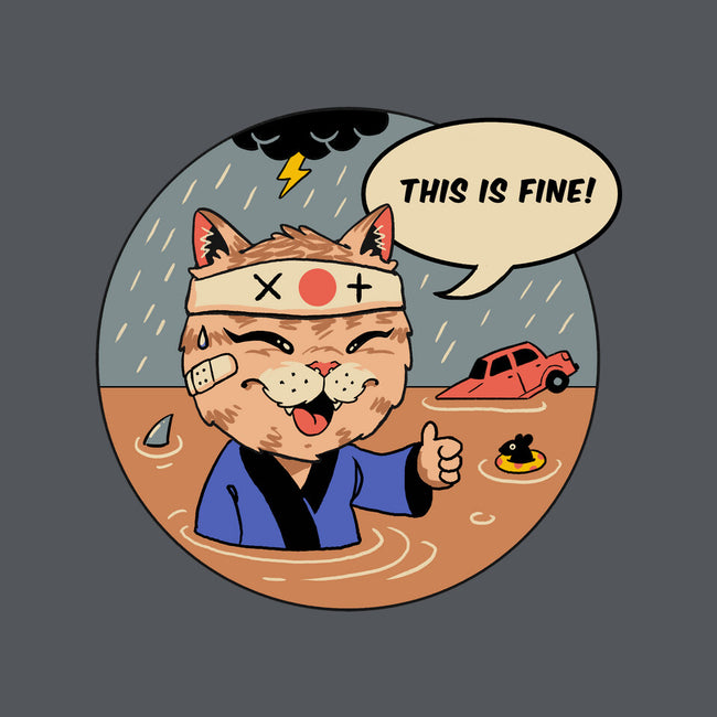 This Is Fine Meowster-None-Glossy-Sticker-vp021