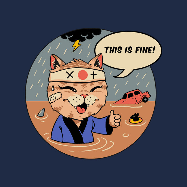 This Is Fine Meowster-Womens-Basic-Tee-vp021