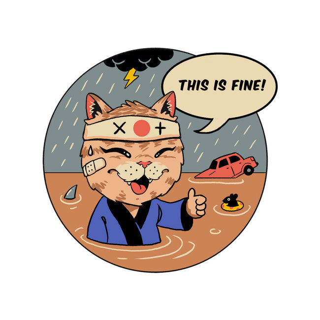 This Is Fine Meowster-Unisex-Zip-Up-Sweatshirt-vp021