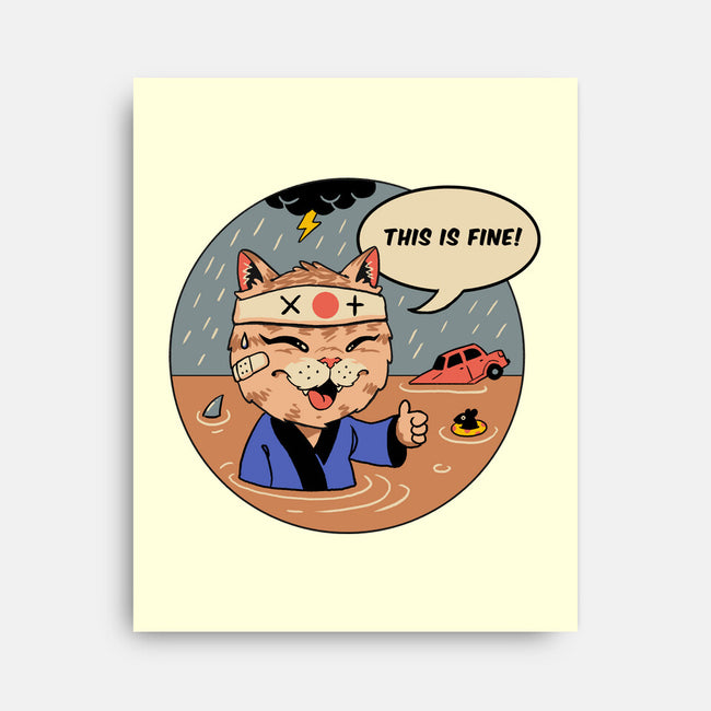 This Is Fine Meowster-None-Stretched-Canvas-vp021