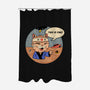 This Is Fine Meowster-None-Polyester-Shower Curtain-vp021