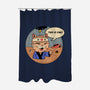 This Is Fine Meowster-None-Polyester-Shower Curtain-vp021
