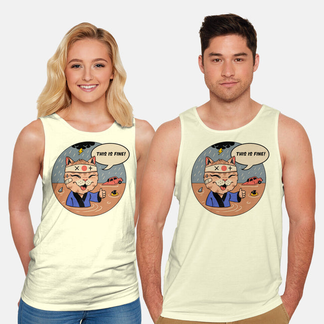 This Is Fine Meowster-Unisex-Basic-Tank-vp021