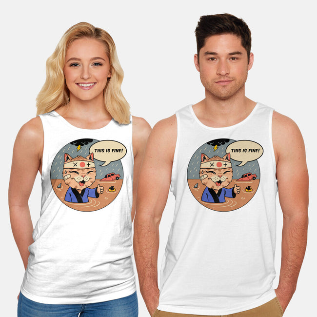 This Is Fine Meowster-Unisex-Basic-Tank-vp021