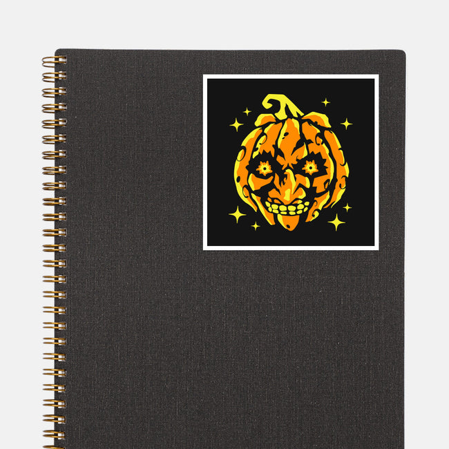 Moon Pumpkin-None-Glossy-Sticker-GoblinTengu