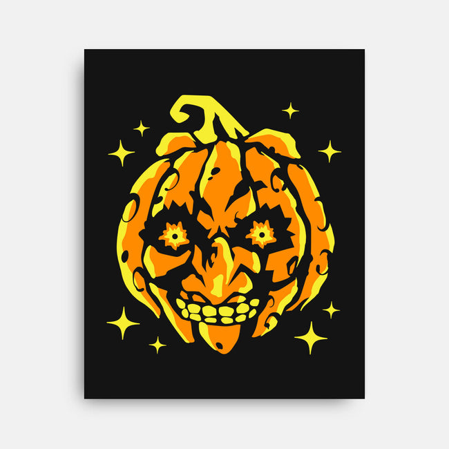 Moon Pumpkin-None-Stretched-Canvas-GoblinTengu
