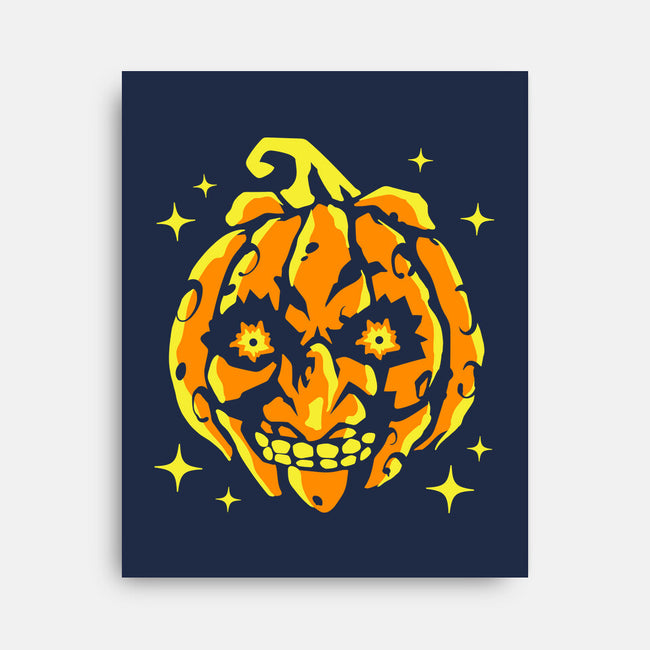 Moon Pumpkin-None-Stretched-Canvas-GoblinTengu