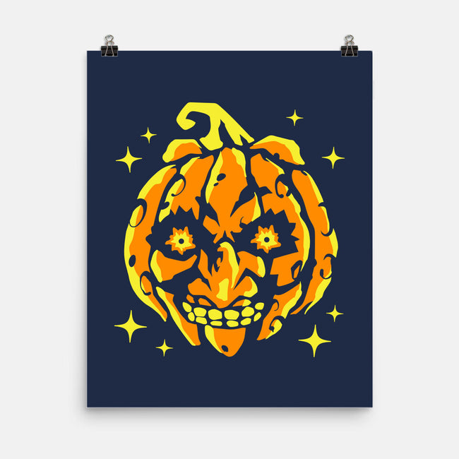 Moon Pumpkin-None-Matte-Poster-GoblinTengu