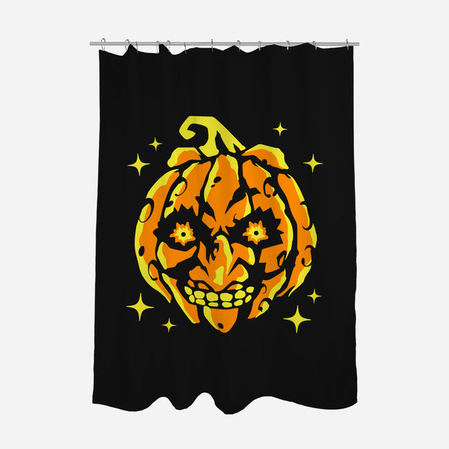 Moon Pumpkin-None-Polyester-Shower Curtain-GoblinTengu