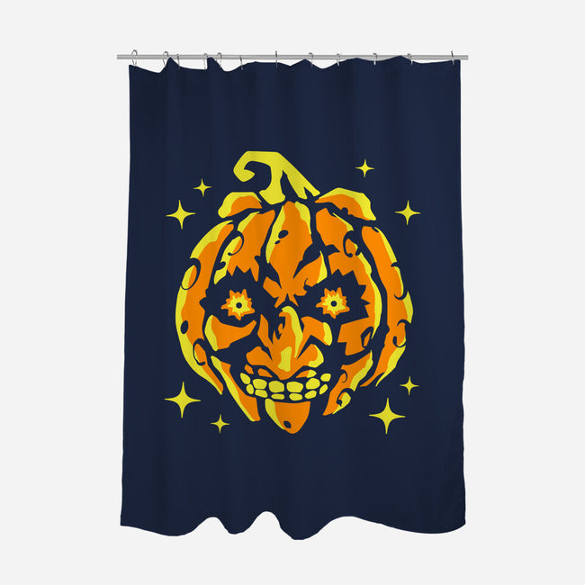 Moon Pumpkin-None-Polyester-Shower Curtain-GoblinTengu